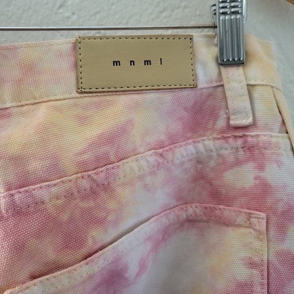 MNML Pink Tie Dye Snap Pants Size 30 - Picture 4 of 8